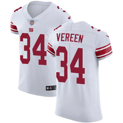 Nike Giants #34 Shane Vereen White Men's Stitched NFL Vapor Untouchable Elite Jersey